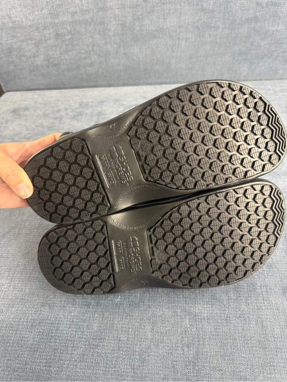 Shoes For Crews Zinc Unisex Slip Resistant Work Clogs Black Mens SZ 11 Women
